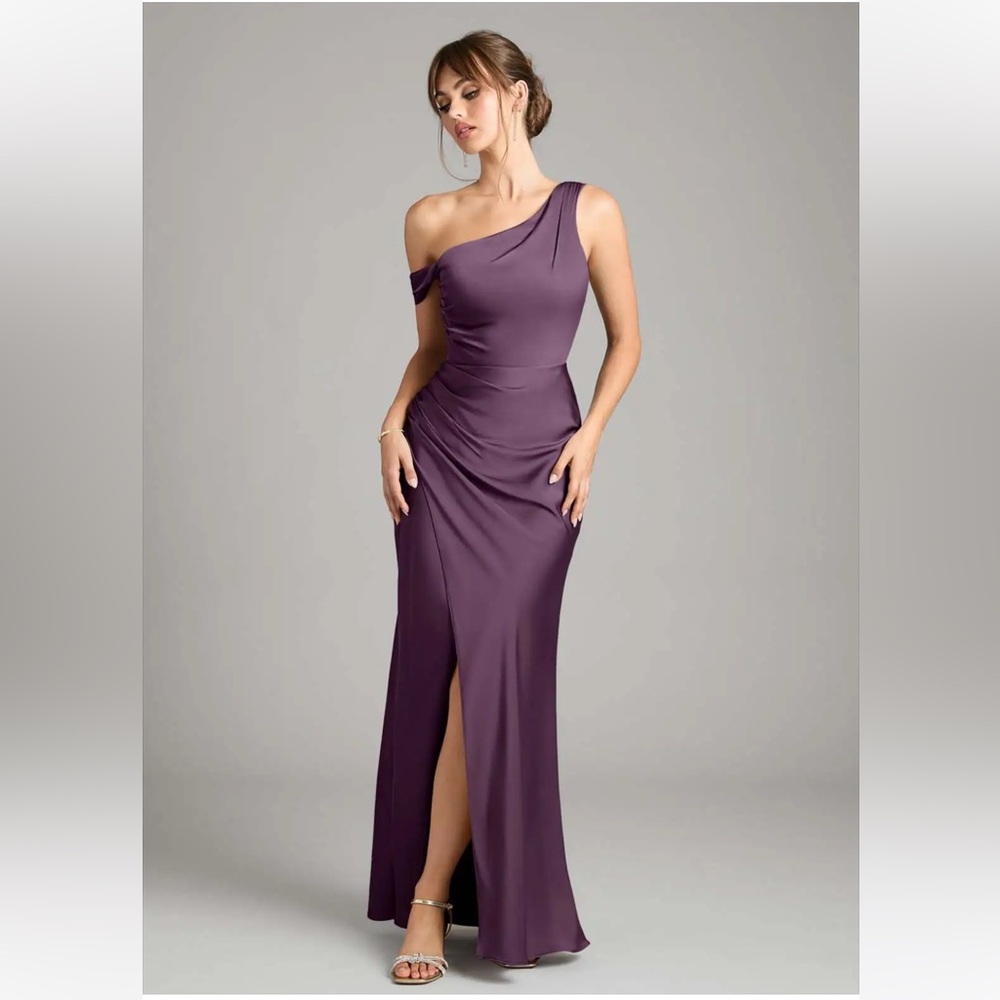 Azazie Madelyn Plum Dress